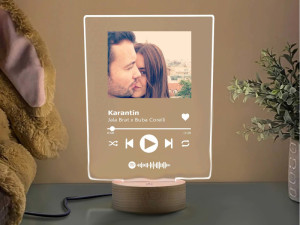 LED Lampa Spotify Staklo