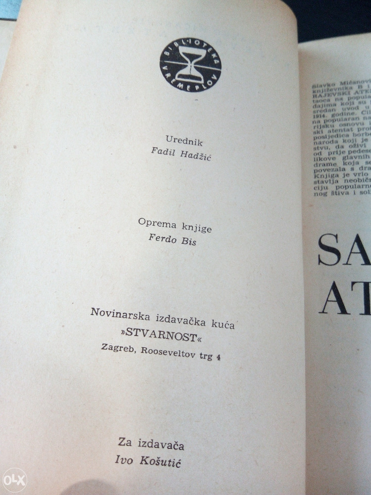 Knjige , Slavko Mićanović - Sarajevski atentat