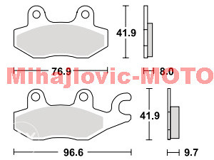 Disk plocice za skuter , motocikl , motor 57