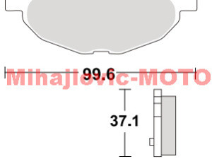 Disk plocice za skuter , motocikl , motor 227