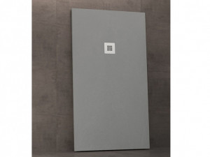 A30855 Kada tuš umjetni mramor 120x80 cm SIVA