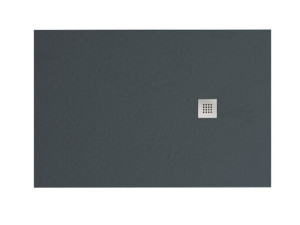 A30856 Kada tuš umjetni mramor 120x90 cm ANTRACIT