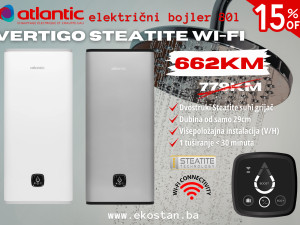 Bojler Atlantic VERTIGO STEATITE WiFi 80l/UGRADNJA U KS/AKCIJA