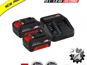 EINHELL PXC BATERIJA AKUMULATOR 2x 3.0 AH/18V + PUNJAČ (4512098)