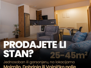 Jednosoban stan Dobrinja, Vojničko, Mojmilo