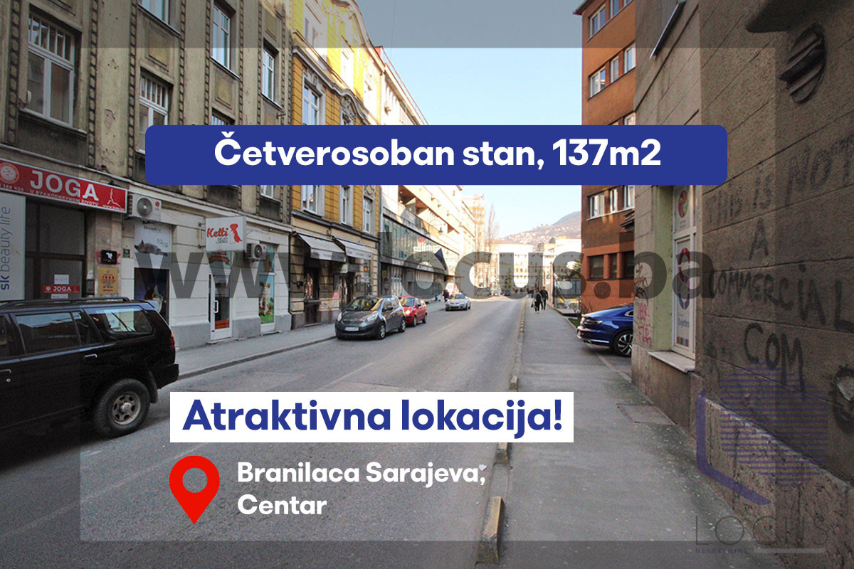 LOCUS prodaje: Četverosoban stan u centru grada, Centar