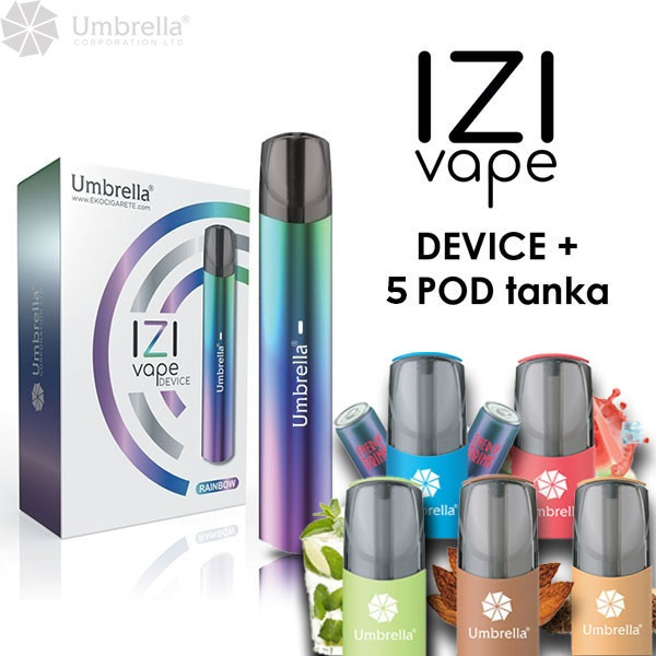 Umbrella Elektronska cigareta IZI Vape Device + 5 IZI Pod - Elektrine cigarete - OLX.ba Umbrella Elektronska cigareta IZI Vape Device + 5 IZI Pod - Elektrine cigarete - OLX.ba