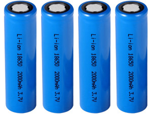 Baterija akumulatorska 18650 3.7V/2Ah blister 4 kom