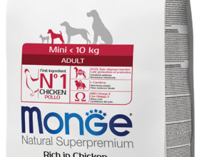 MONGE SUPERPREMIUM MINI ADULT PILETINA 3 KG