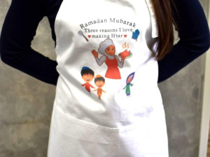 [POSEBNA PONUDA] Kecelje (bijele) - print po želji