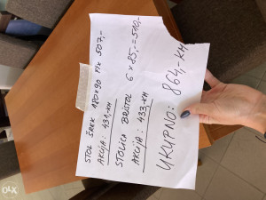 SET STOL   6 STOLICA / STOLICE