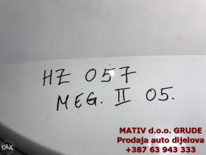 HAUBA ZADNJA gepek vrata Renault Megane 2 2005