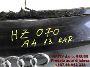 HAUBA ZADNJA gepek vrata Audi A4 B8 karavan 2013