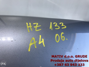 HAUBA ZADNJA gepek Audi A4 B7 2006
