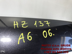 HAUBA ZADNJA gepek Audi A6 C6 4F 2006