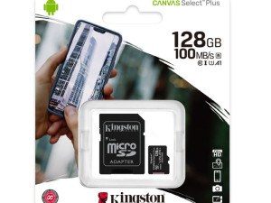 Micro SD 128 GB Kingston CanvasSelect