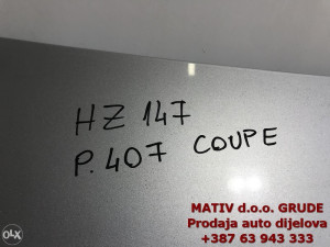 HAUBA ZADNJA gepek Peugeot 407 Coupe 2006