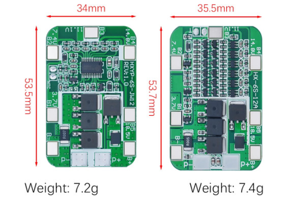 BMS 6s 24V elektronika zaštita baterija litij 18650 - Baterije i ...