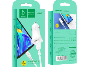 DENEMEN komplet auto punjač za mobitel Type C 3.1A Fast