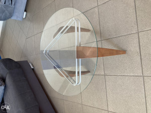 TALIJANSKI KLUB STOL / STOLIĆ STAKLO