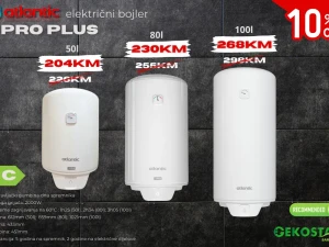Bojler el. Atlantic O'PRO PLUS 50l/80l/100l /ugradnja 80KM/AKCIJA
