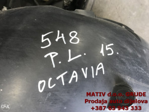 Zaštita obloga točka prednja LIJEVA Škoda Octavia 3