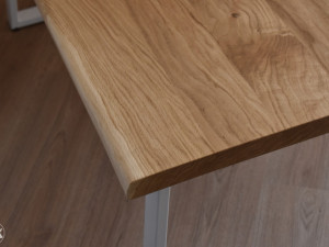 Club stol hrast puno drvo 120x60