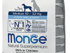 MONGE SUPERPREMIUM PUPPY&JUNIOR 15 KG HRANA ZA PSE