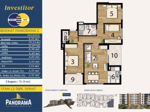 STAN 71,31 m2 USELJIV BANJA LUKA HIDROKOP STANOVI PRODAJA