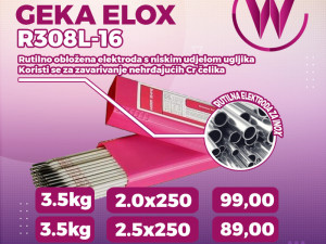 Elektrode za Inox 308L-16 - Geka - Elektroda Inoks