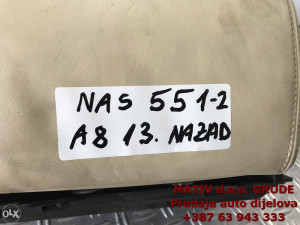 Naslonjač naslon ZADNJI Audi A8 LONG A8L 4H D4 2013