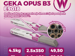Elektrode Geka Opus B3 - E9018 - za parovode i kotlove