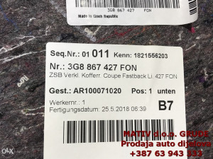 Obloga u gepeku LIJEVA VW Arteon 2018 3G8867427