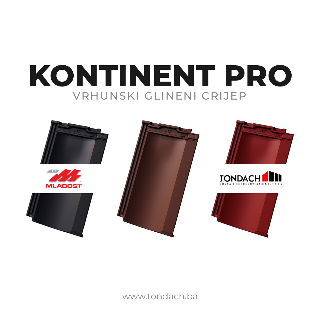 Tondach MLADOST Kontinent PRO glineni crijep za krov