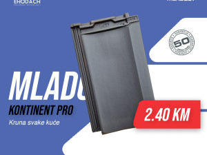 Tondach MLADOST Kontinent PRO glineni crijep za krov