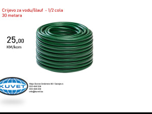 Crijevo za vodu/šlauf 1/2 cola, 30 metara