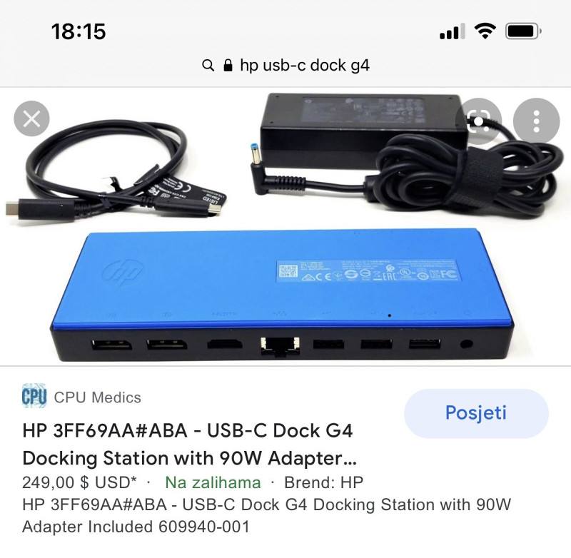 HP Docking Station G4 Docking stations OLX.ba