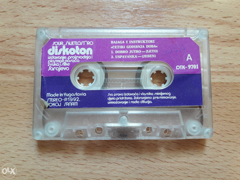 AUDIO KASETA - BAJAGA I INSTRUKTORI -1992 GOD.-DISKOTON