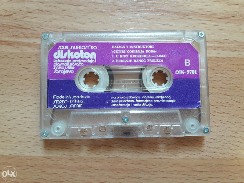AUDIO KASETA - BAJAGA I INSTRUKTORI -1992 GOD.-DISKOTON