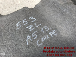 Zaštita obloga točka zadnja LIJEVA Audi A5 Coupe 2013
