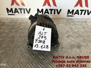 Alternator Peugeot 208 1,2 VTI 2013 9688237380