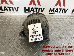 Alternator Opel Meriva B 1,4 benzin VVT 2010 13284408