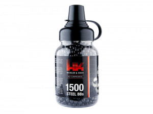 Heckler Koch Steel kugle BBs 4.5 mm .177 0.35g crne