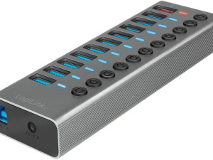 LogiLink UA0388 - USB 3.2 Gen 1 Hub, 10+1/7+1/4+1 Ports