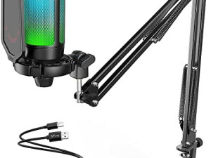FIFINE RGB USB Gaming Mikrofon Kit A6T