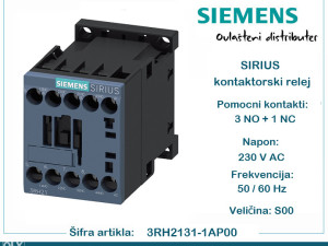 SIEMENS pomoćni sklopnik 230V AC 3RH2131-1AP00
