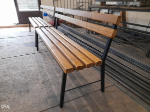 Klupa klupe metal drvo