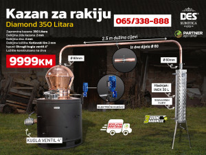 DES kazan za rakiju DIAMOND 350 L Subotica