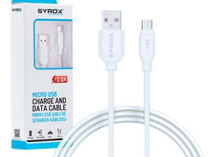 SYROX USB Kabel | USB A – Micro USB | 2.0 A | 1.0 m