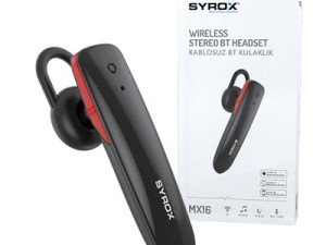 SYROX Bluetooth Slušalica S Mikrofonom | Crna MX16